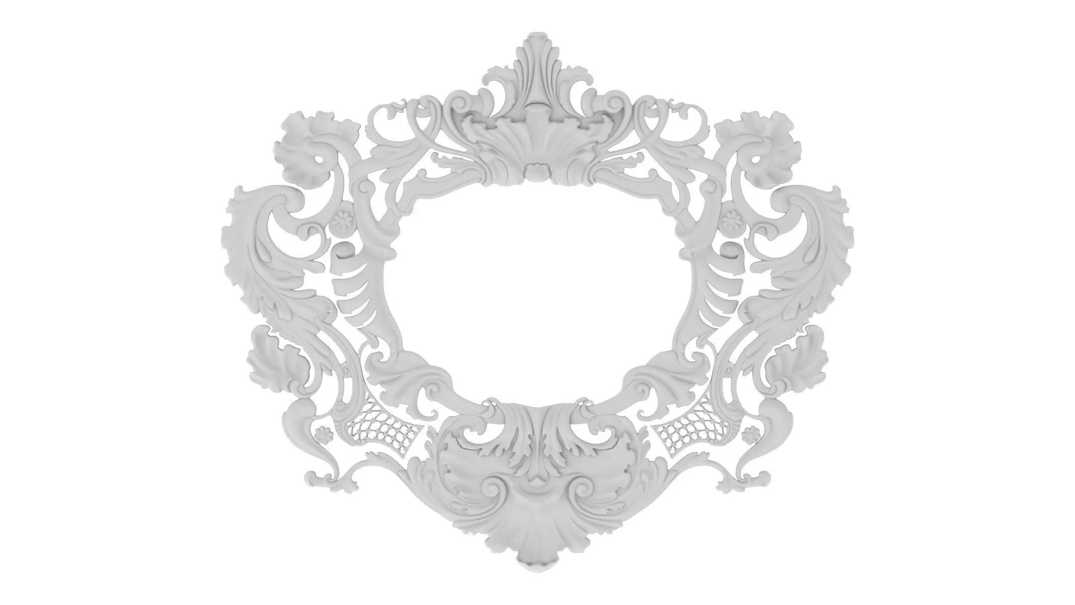 Cartouche Ornament 002 3D model_0