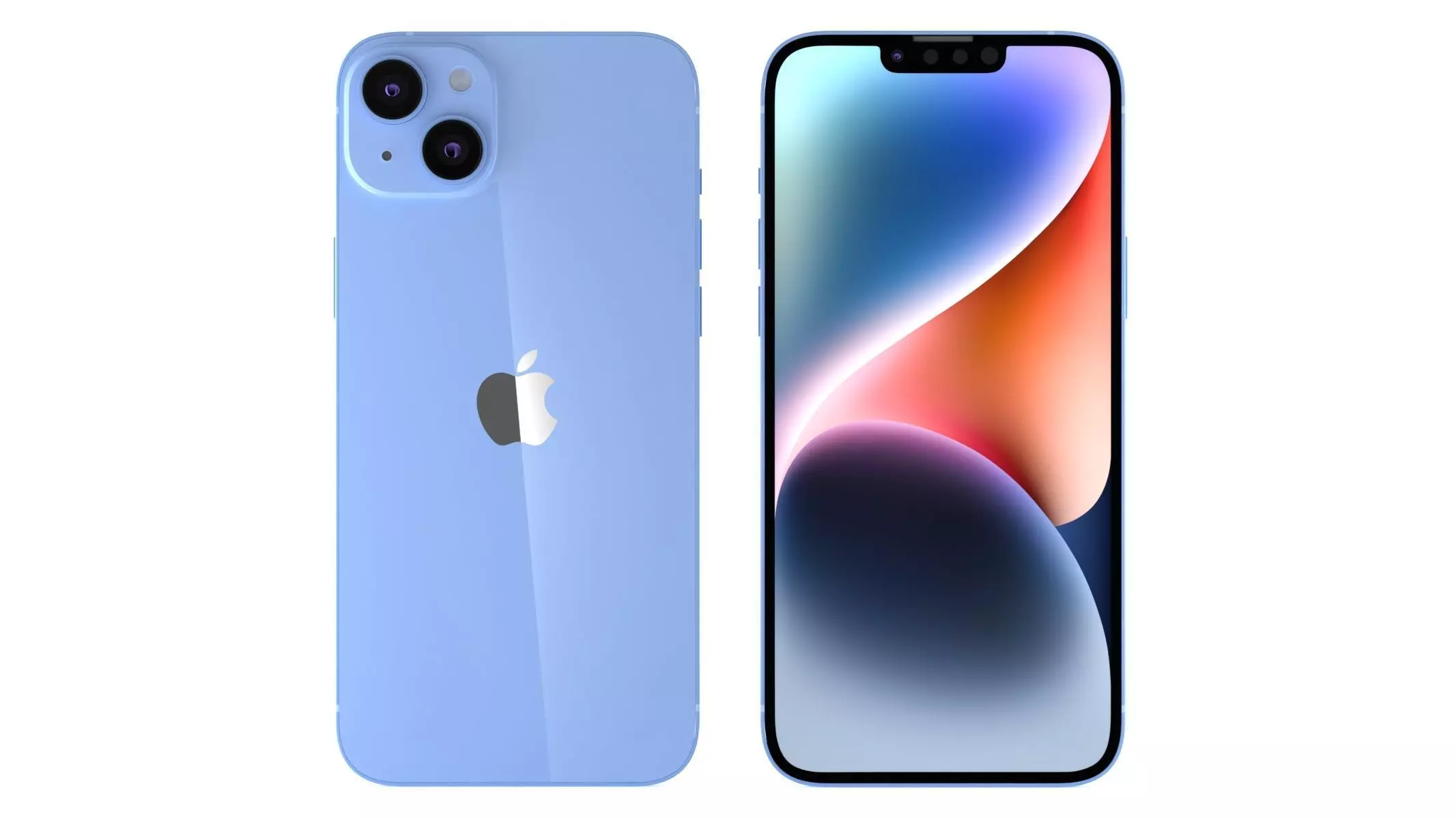 Apple iPhone 14 Plus Blue 3D model_0