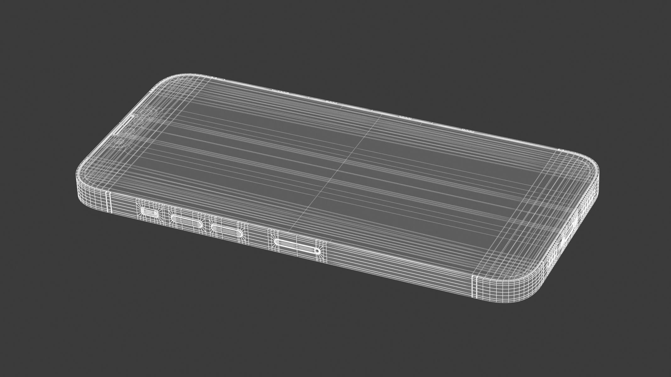 Apple iPhone 14 Plus Blue 3D model_14