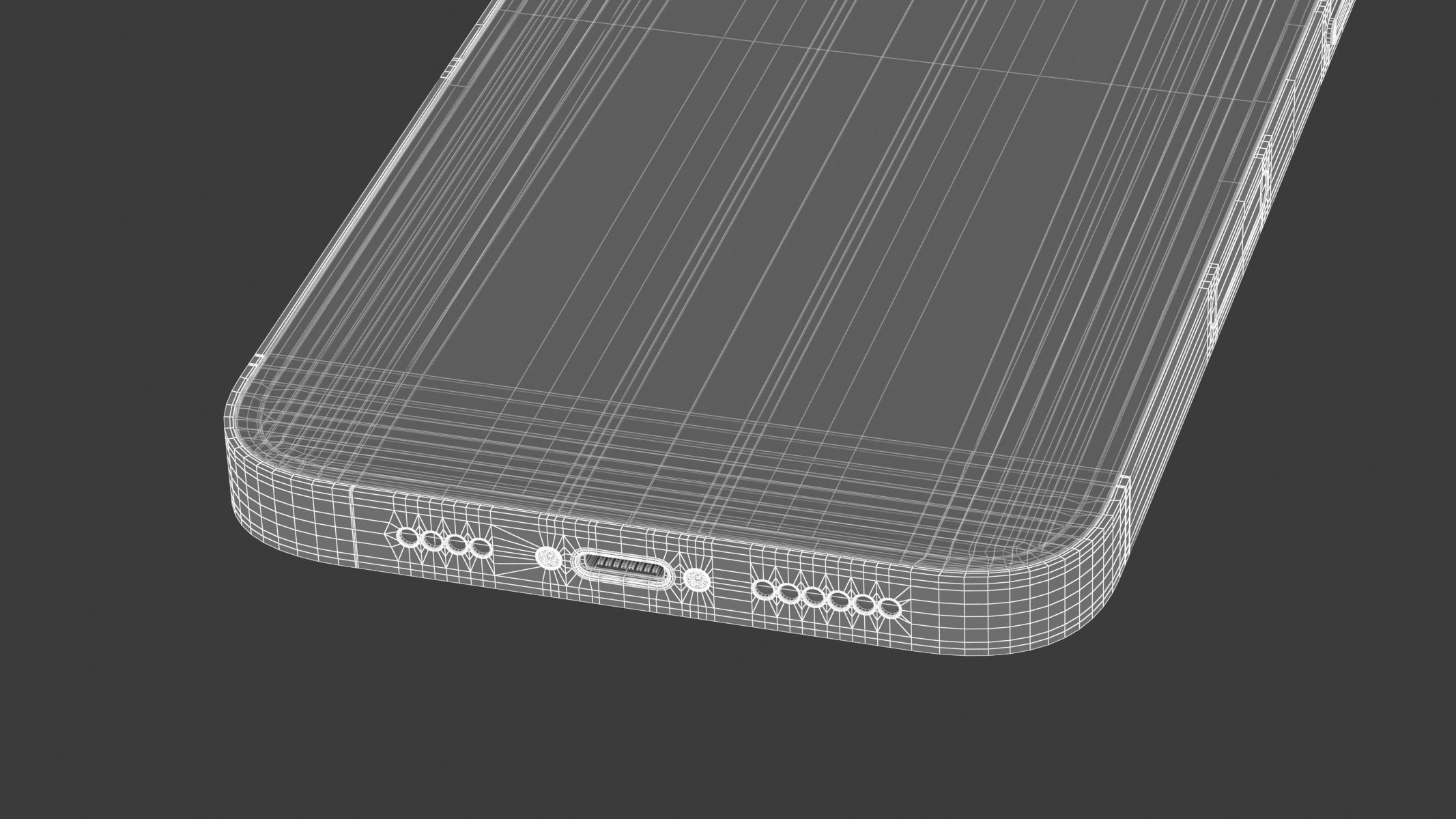 Apple iPhone 14 Plus Blue 3D model_15