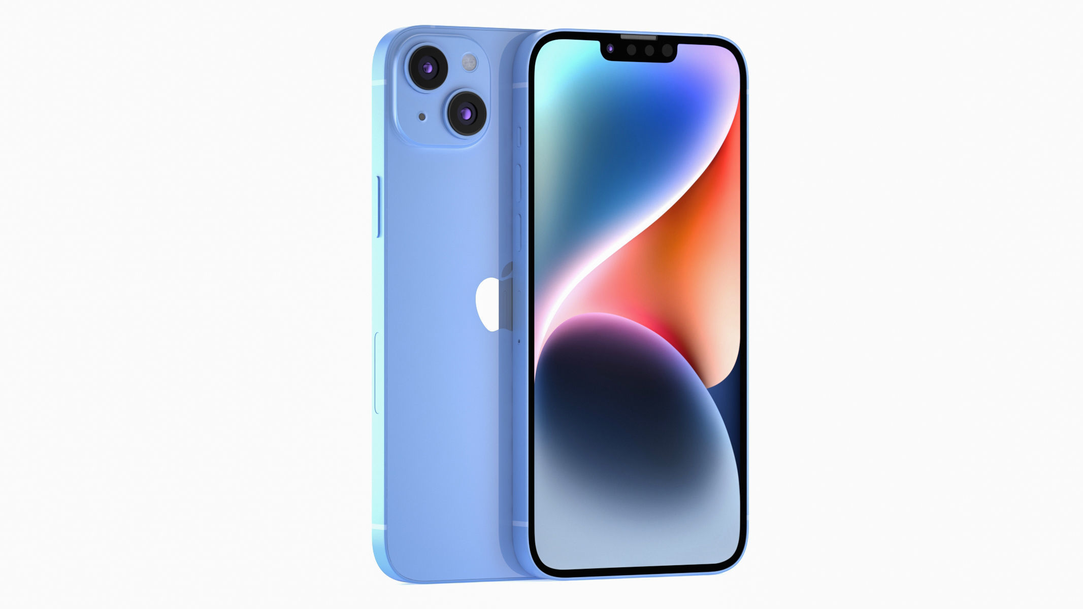 Apple iPhone 14 Plus Blue 3D model_1