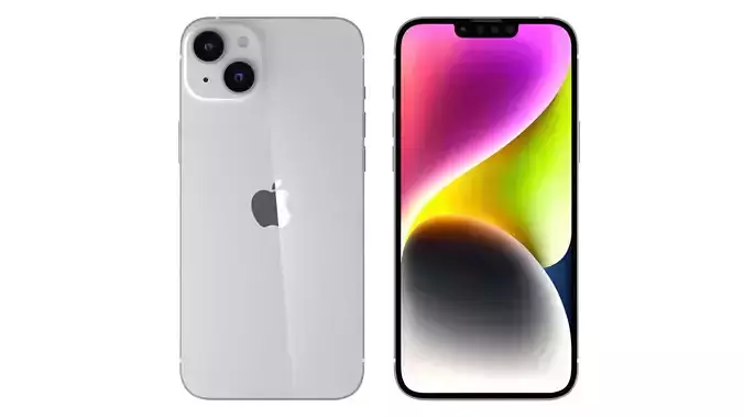 Apple iPhone 14 Plus Starlight 3D model