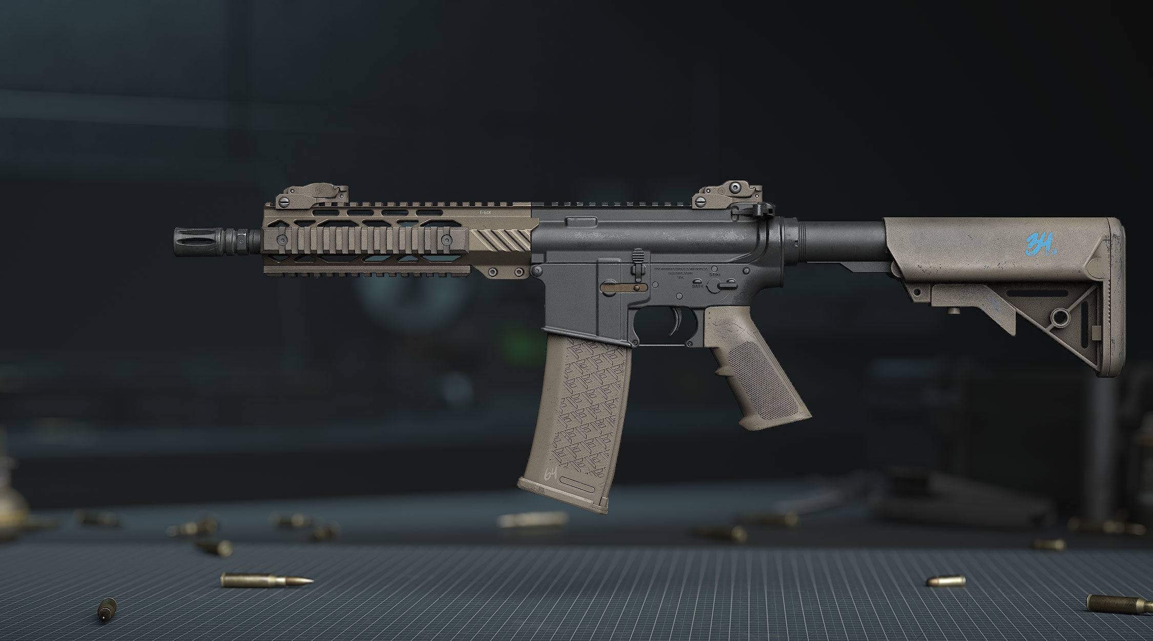 weapon - AR15 - x5 Pack 3D Model Collection_10