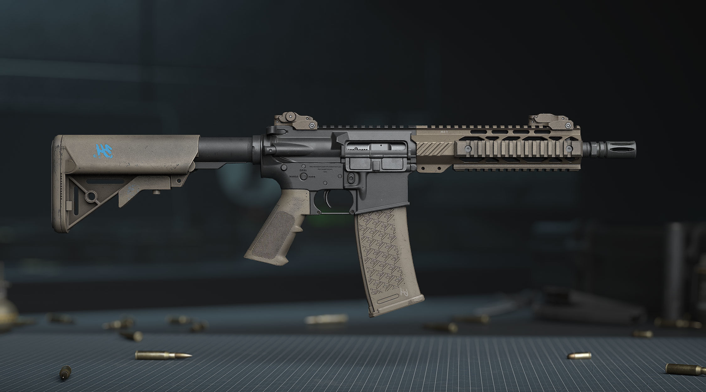 weapon - AR15 - x5 Pack 3D Model Collection_9