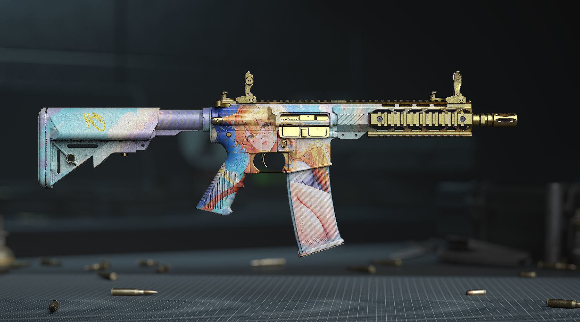 weapon - AR15 - x5 Pack 3D Model Collection_11