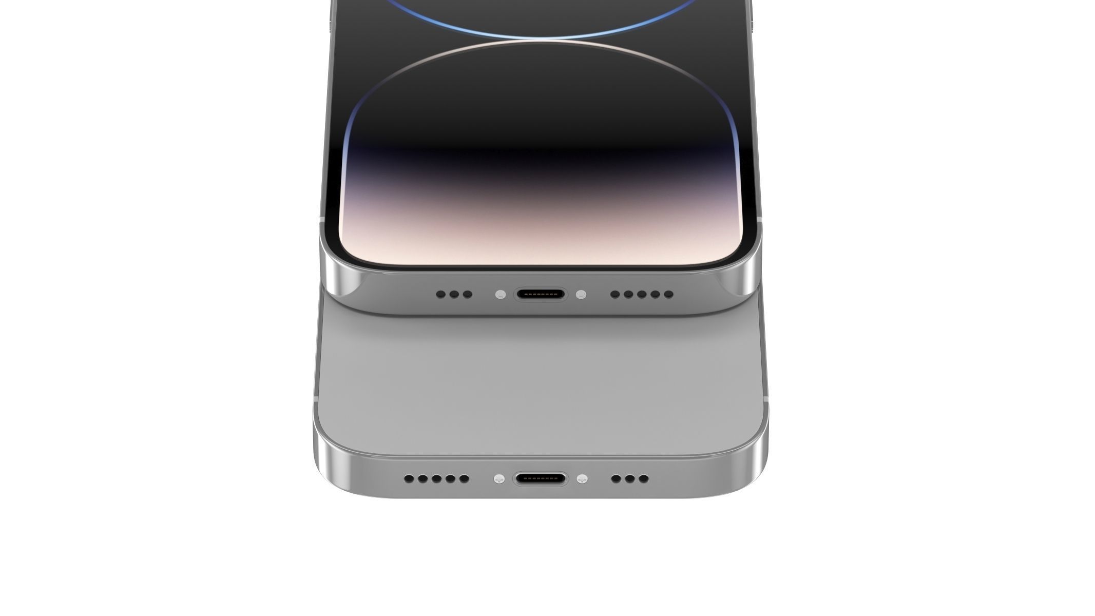 Apple iPhone 14 Pro Silver 3D model_9