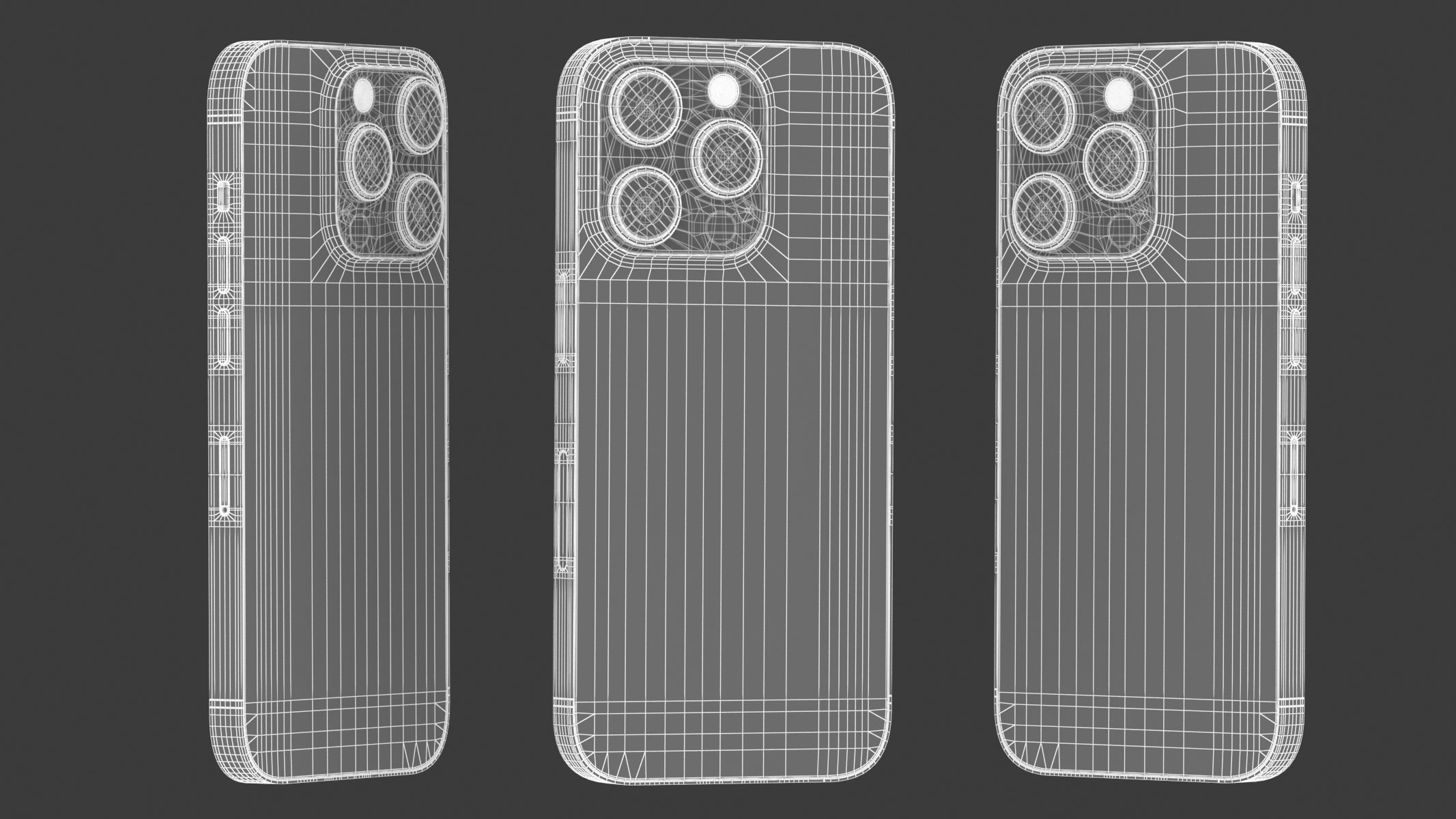 Apple iPhone 14 Pro Silver 3D model_18