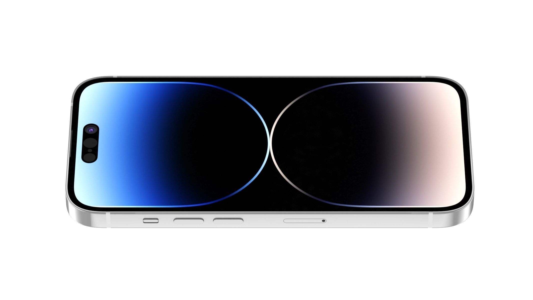 Apple iPhone 14 Pro Silver 3D model_3