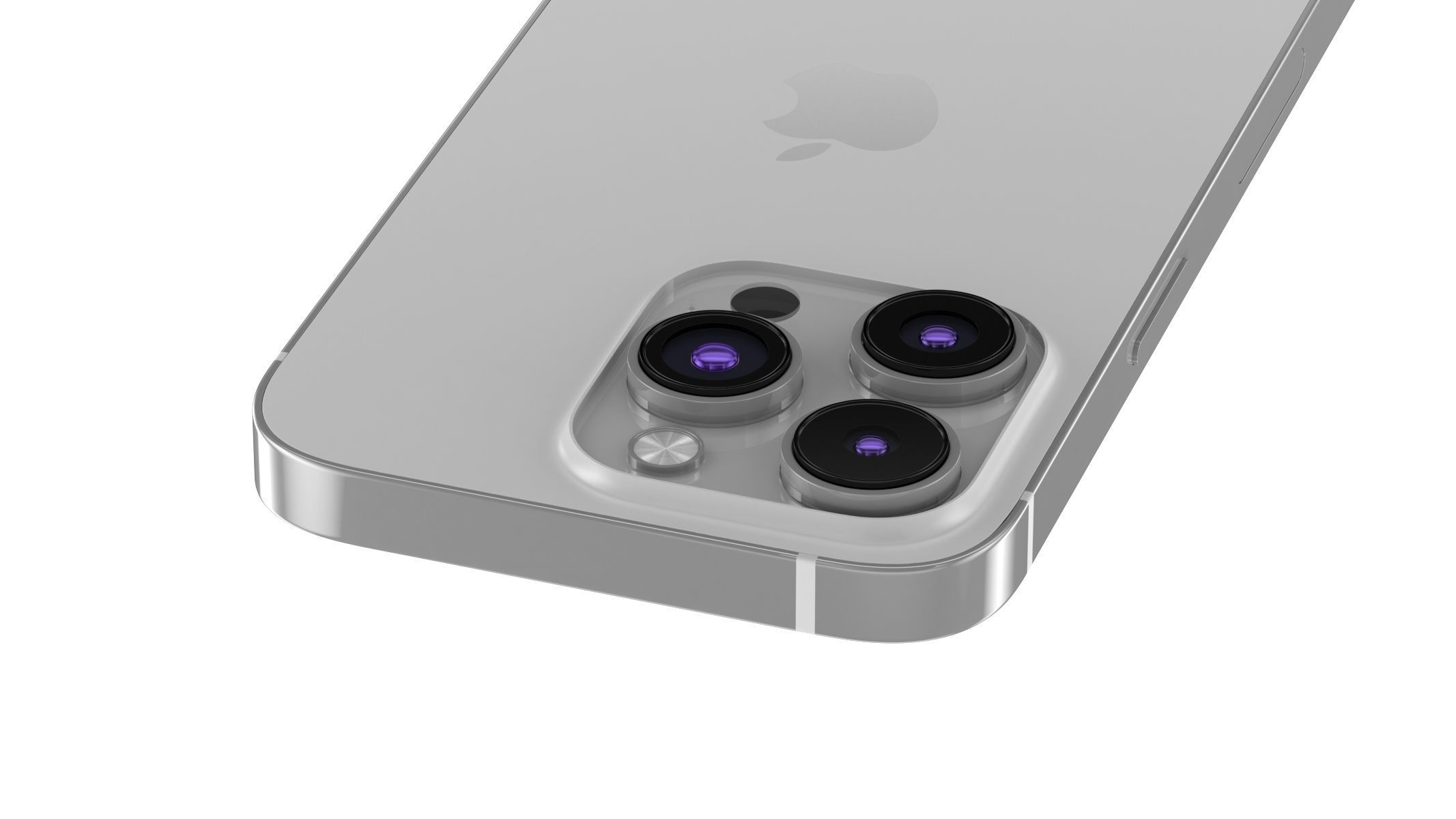 Apple iPhone 14 Pro Silver 3D model_6