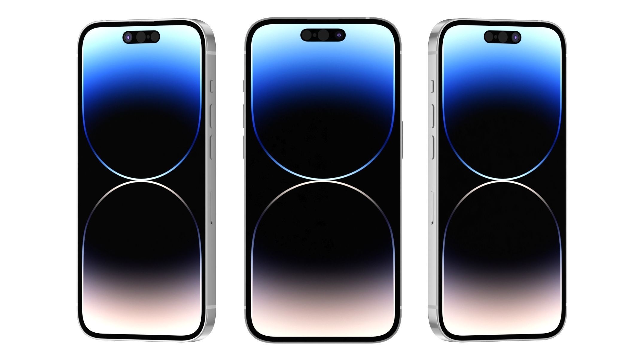 Apple iPhone 14 Pro Silver 3D model_7