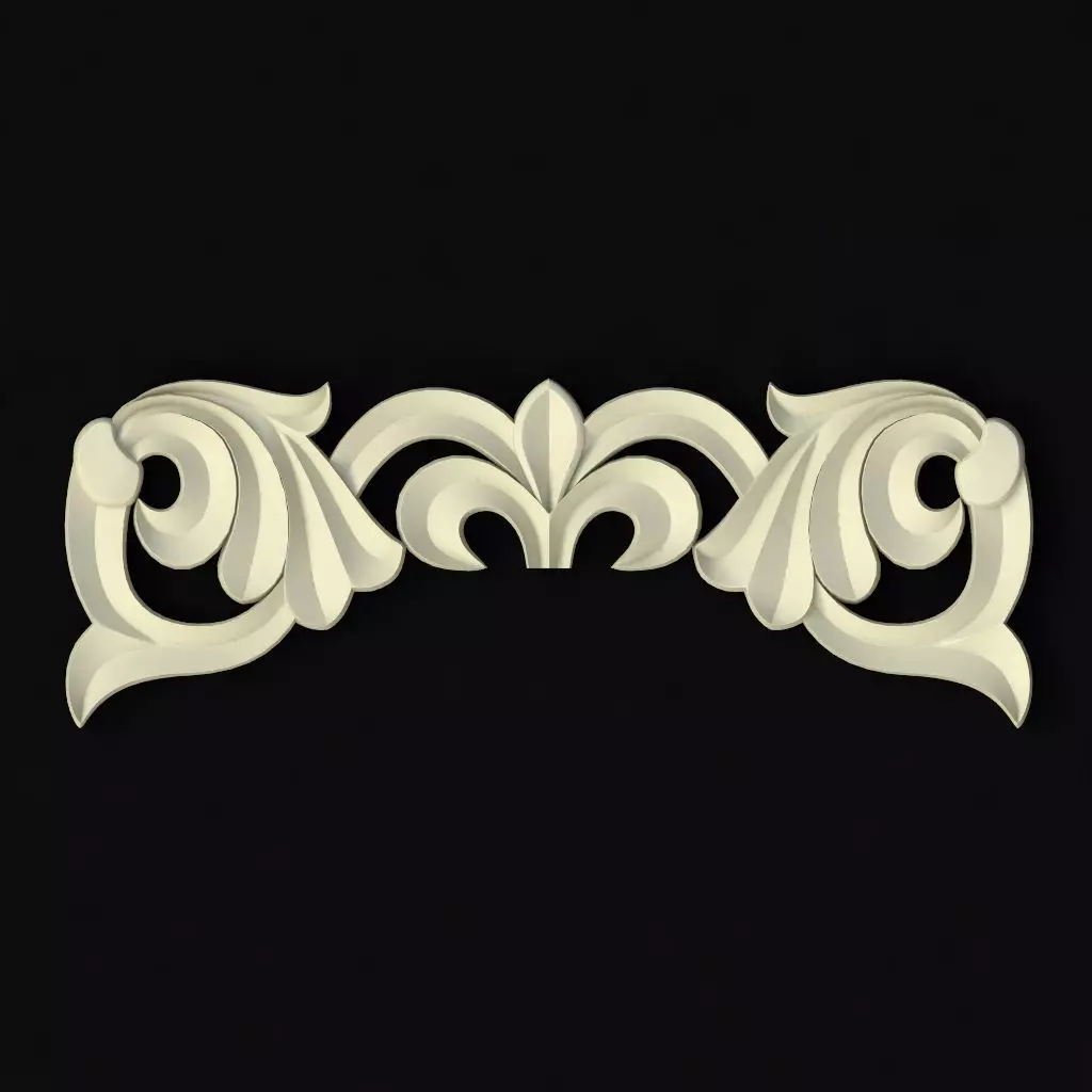 Central decor ornament for furniture Free 3D model