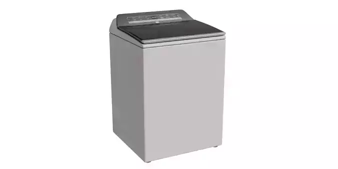White Top Load Washing Machine 3D model