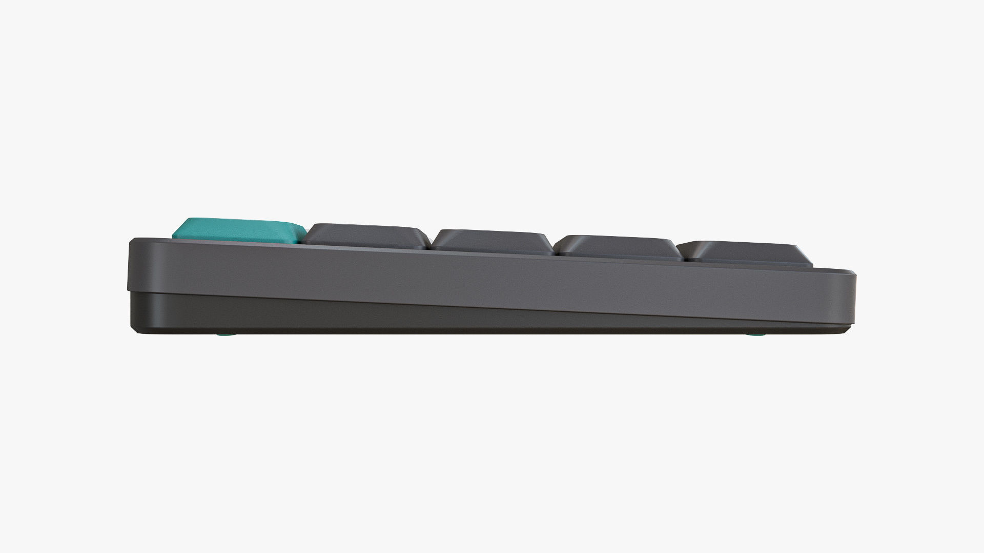 60-Percent Layout Keyboard Grey 3D model_7
