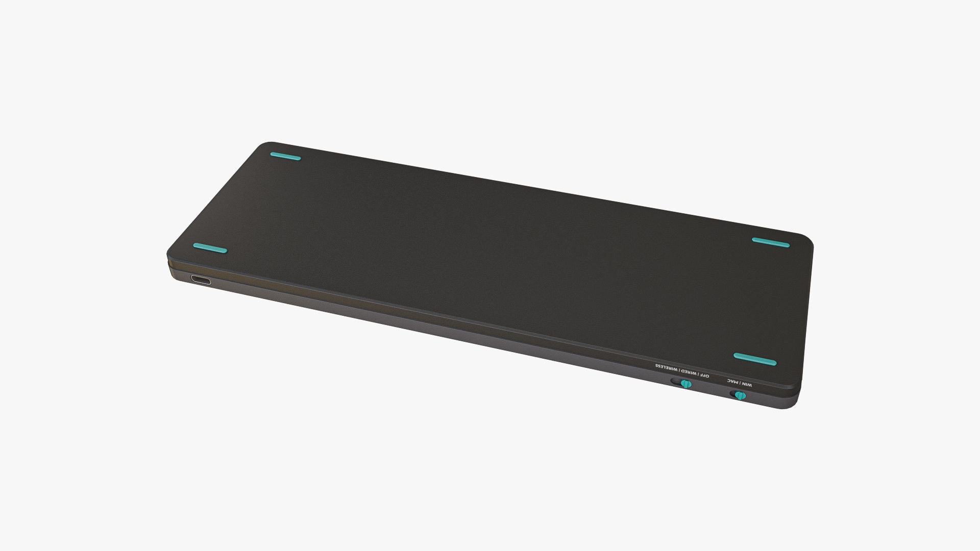 60-Percent Layout Keyboard Grey 3D model_3