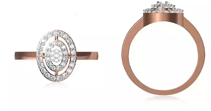 Wedding Engagement Women Ring STL FBX JCD Details