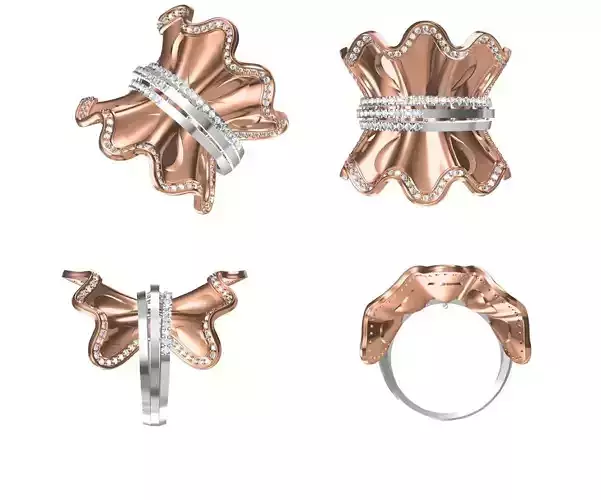 Wedding Engagement Women Ring STL FBX JCD Details