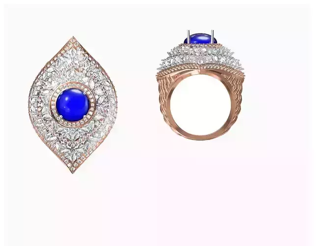 Wedding Engagement Women Ring STL FBX JCD Details