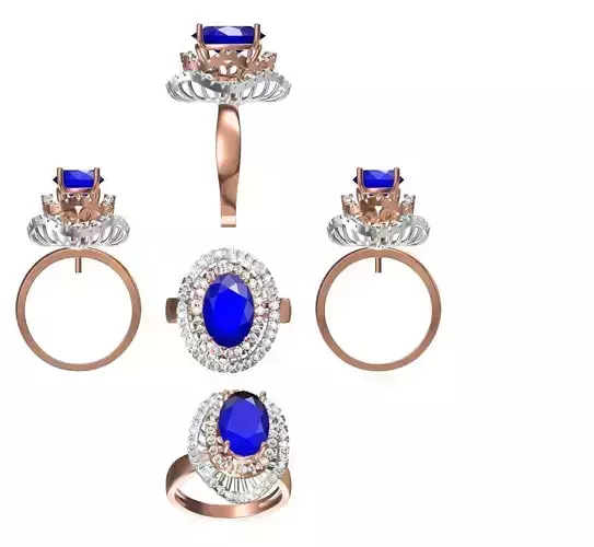 Wedding Engagement Women Ring STL FBX JCD Details