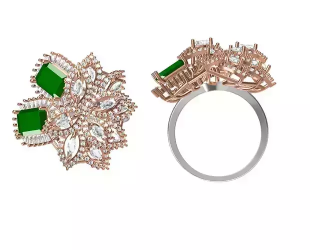 Wedding Engagement Women Ring STL FBX JCD Details