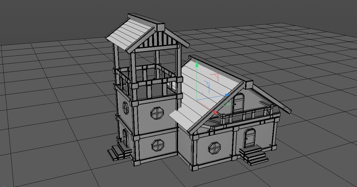 3d Cartoon house 3D model_9