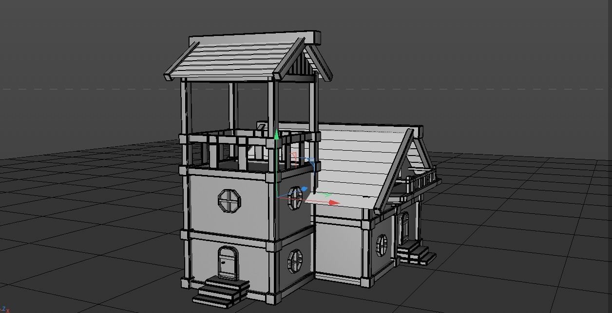 3d Cartoon house 3D model_8