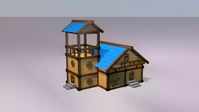 3d Cartoon house