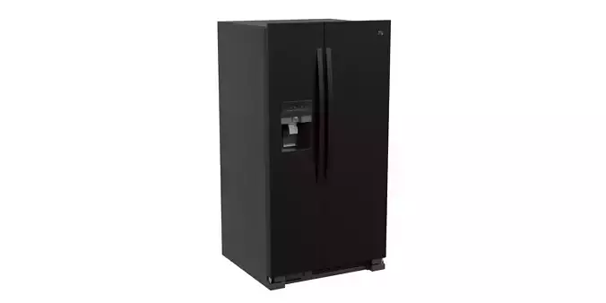 Black 25 Cubic Feet Refrigerator
