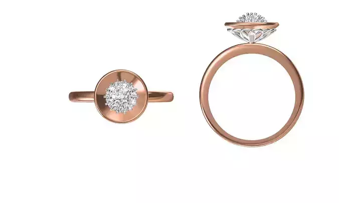 Wedding Engagement Women Ring STL FBX JCD Details