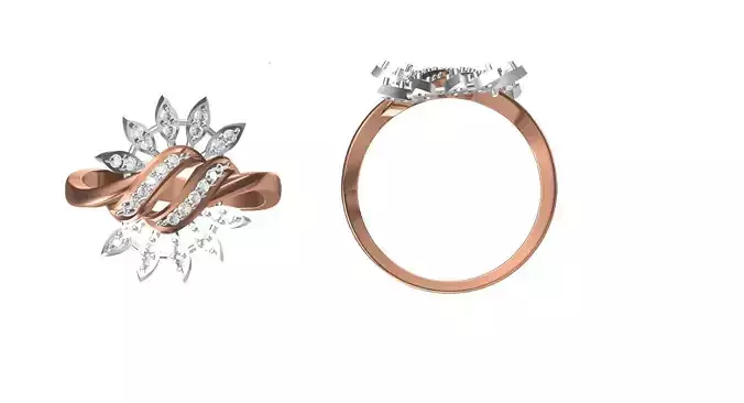 Wedding Engagement Women Ring STL FBX JCD Details