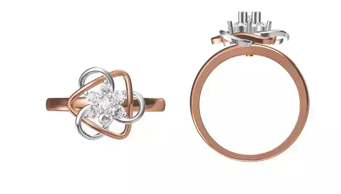 Wedding Engagement Women Ring STL FBX JCD Details