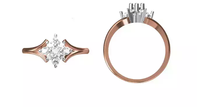 Wedding Engagement Women Ring STL FBX JCD Details