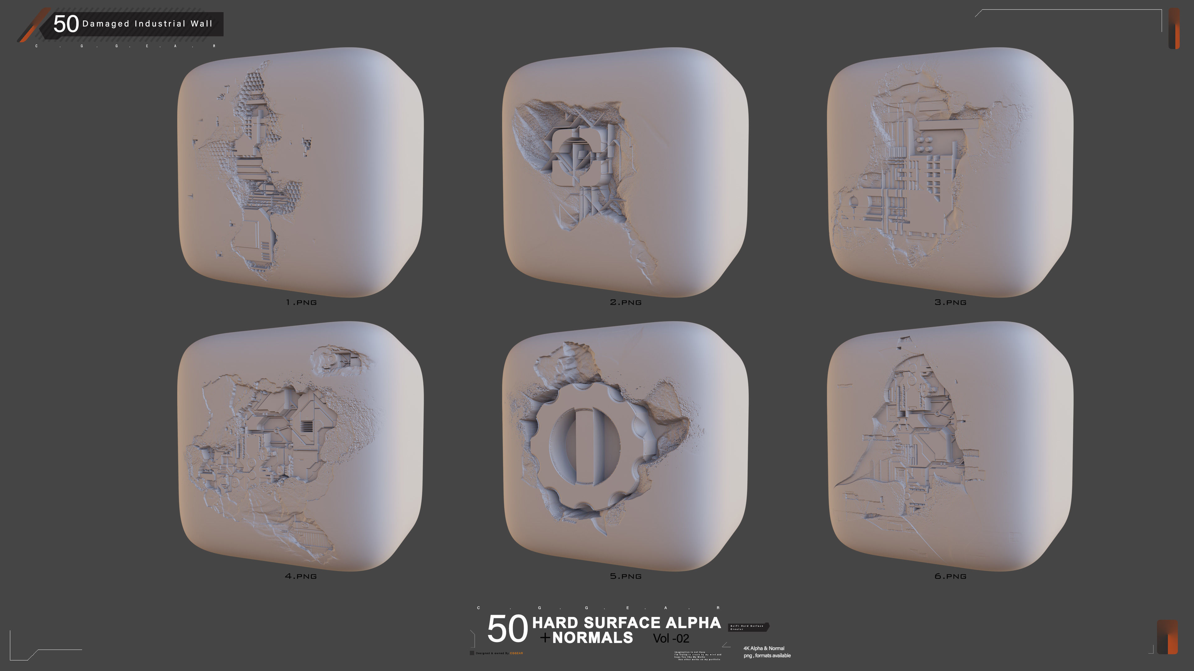 Hard-Surface Alphas Damaged wall Vol 2 Texture_2