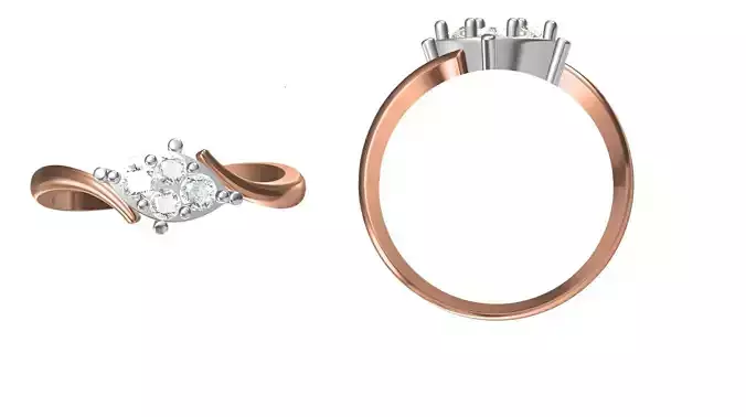 Wedding Engagement Women Ring STL FBX JCD Details