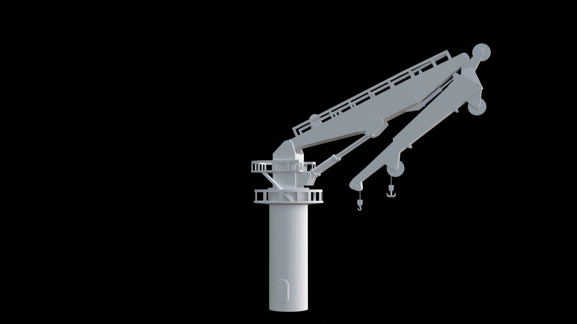 Crane Boom 3D print model_9