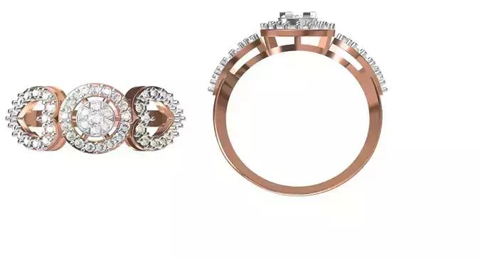 Wedding Engagement Women Ring STL FBX JCD Details