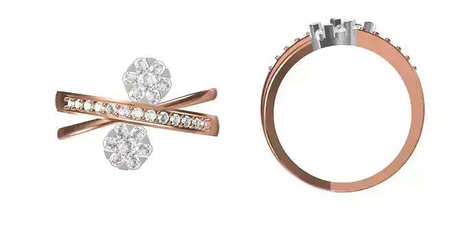 Wedding Engagement Women Ring STL FBX JCD Details