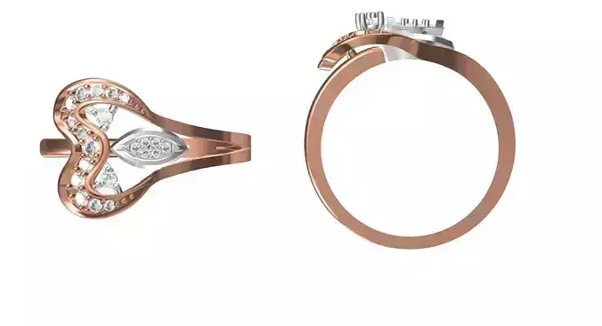 Wedding Engagement Women Ring STL FBX JCD Details