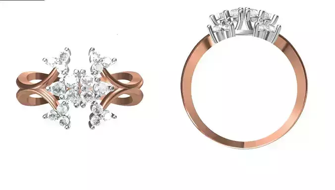 Wedding Engagement Women Ring STL FBX JCD Details