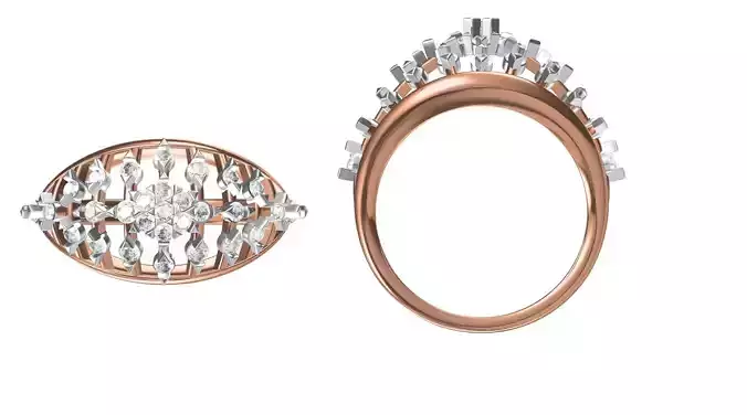 Wedding Engagement Women Ring STL FBX JCD Details