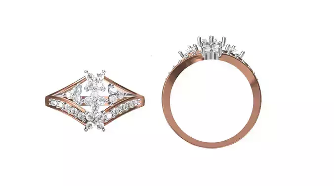 Wedding Engagement Women Ring STL FBX JCD Details