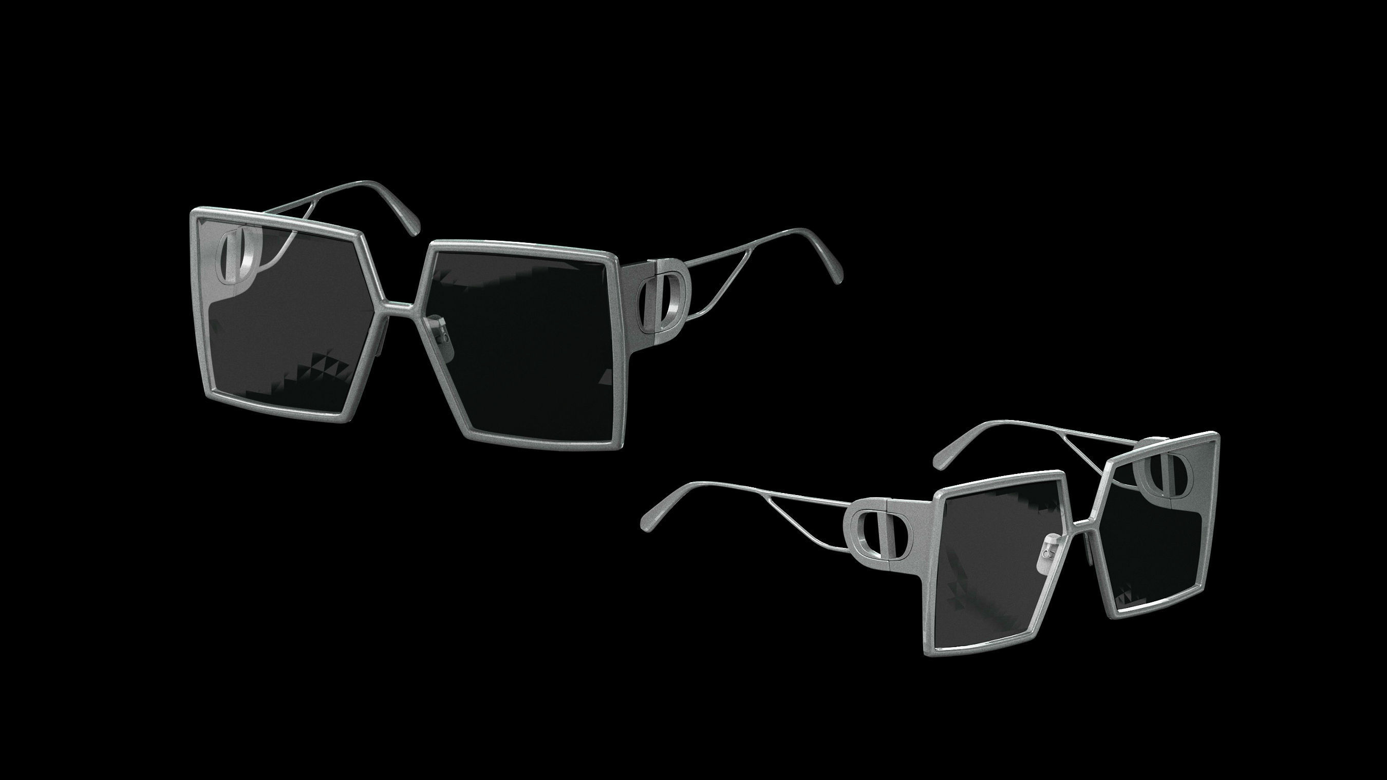 Basemesh Eyeglasses Collection 3D model_45