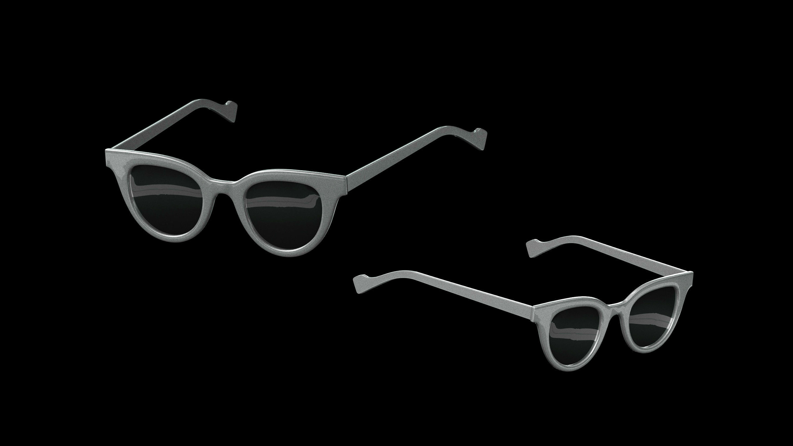 Basemesh Eyeglasses Collection 3D model_35
