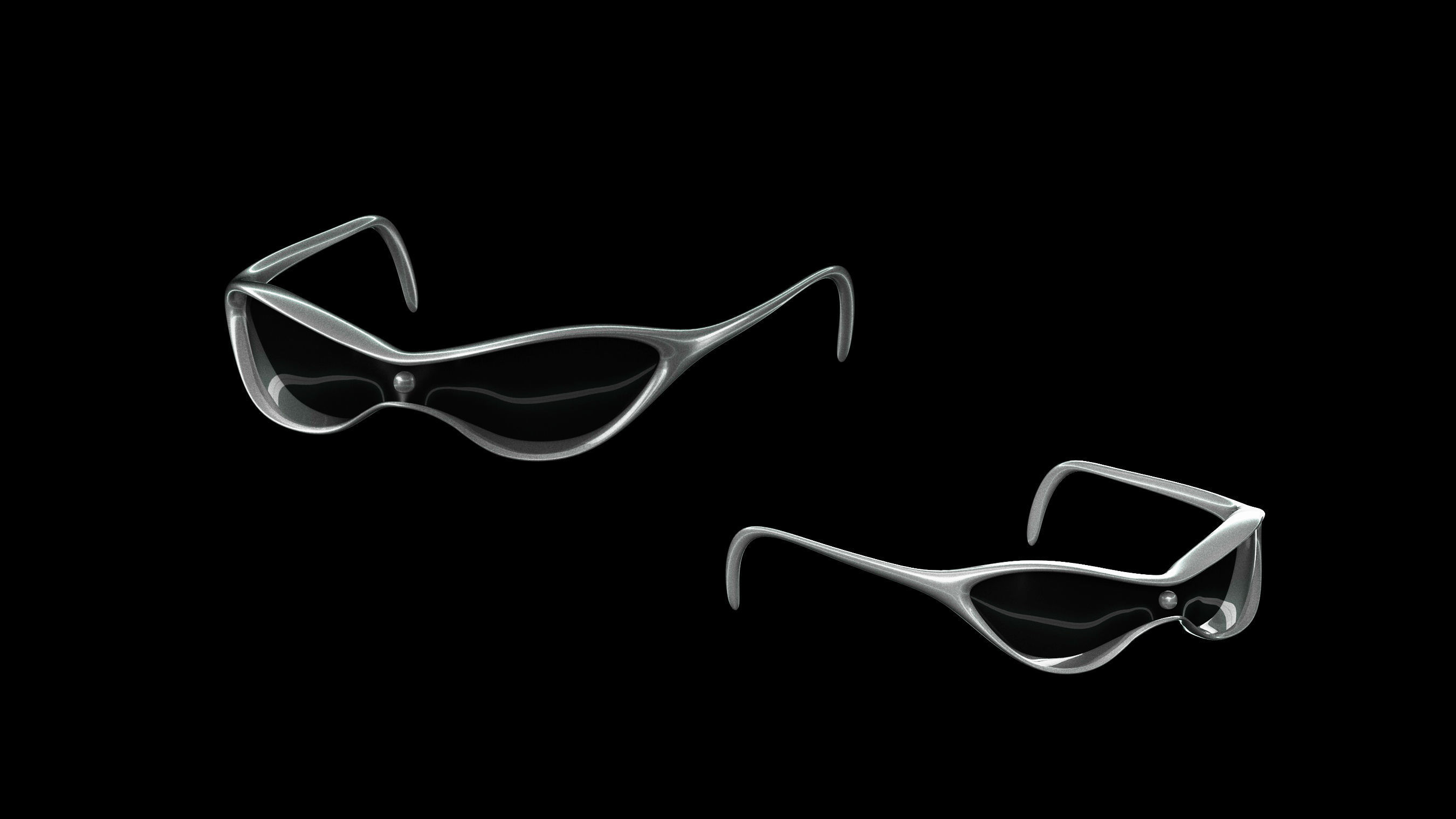 Basemesh Eyeglasses Collection 3D model_57