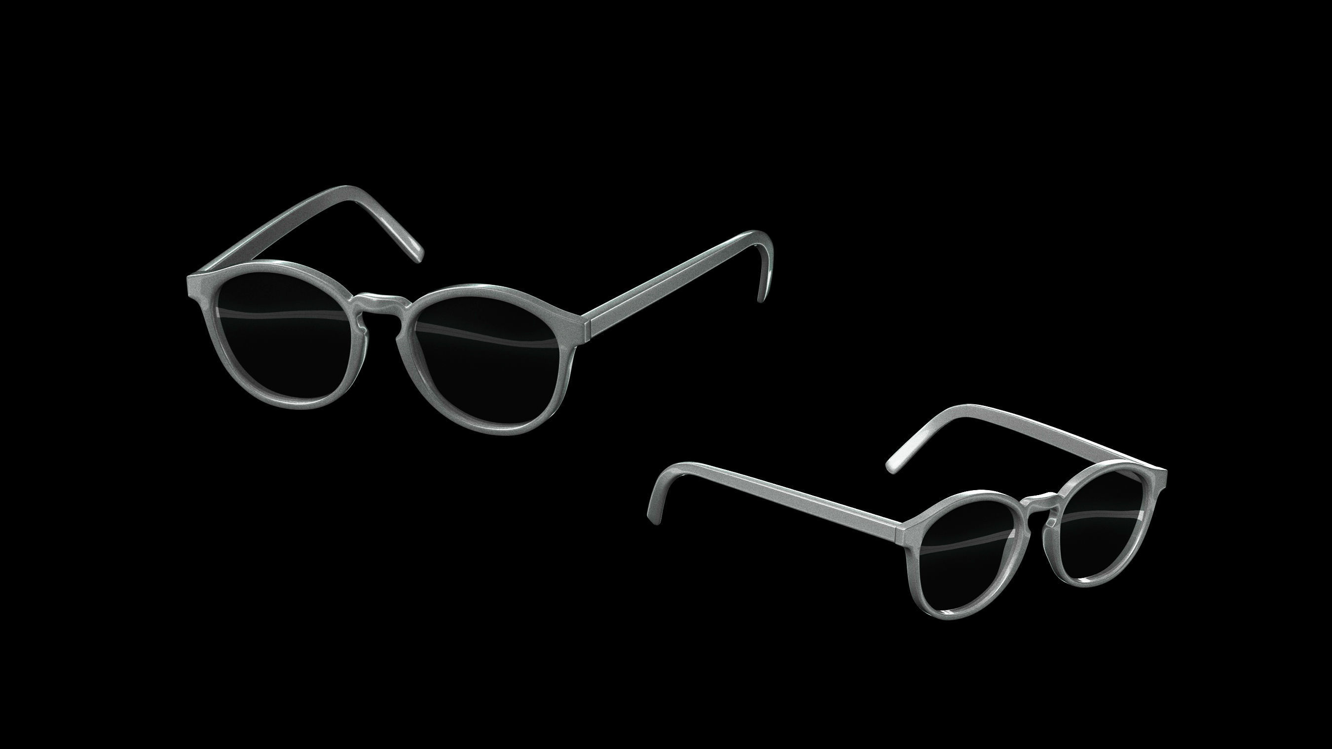 Basemesh Eyeglasses Collection 3D model_29