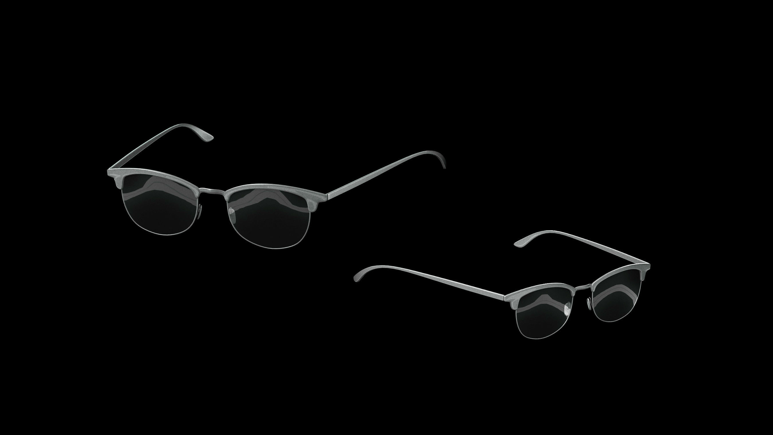 Basemesh Eyeglasses Collection 3D model_25