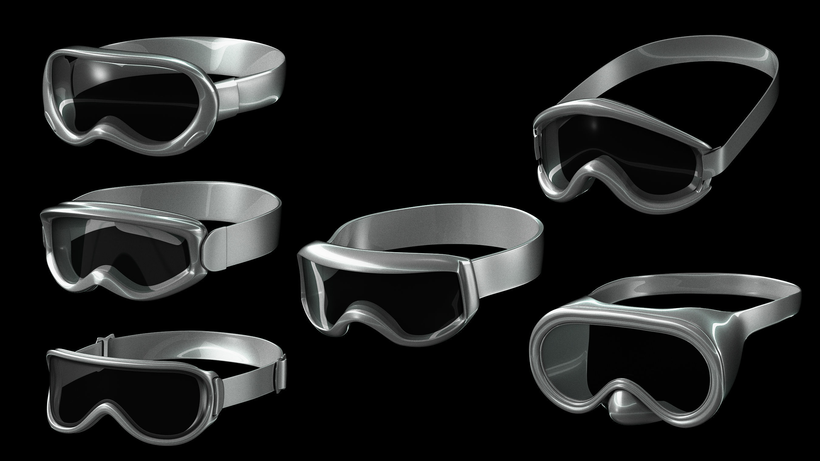 Basemesh Eyeglasses Collection 3D model_6