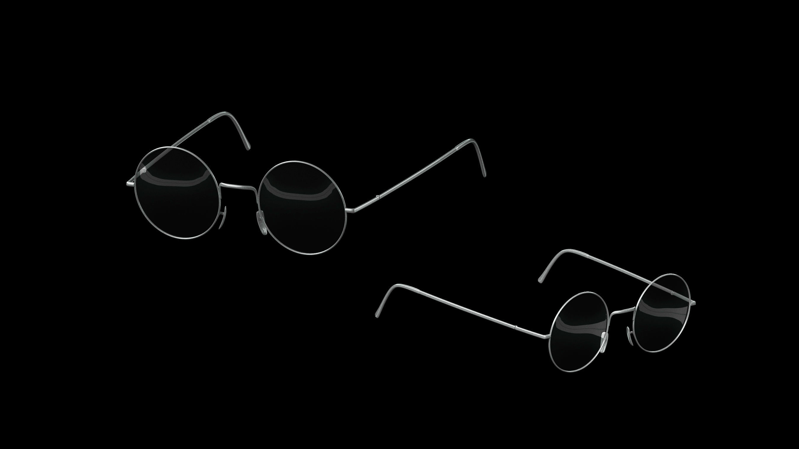 Basemesh Eyeglasses Collection 3D model_44