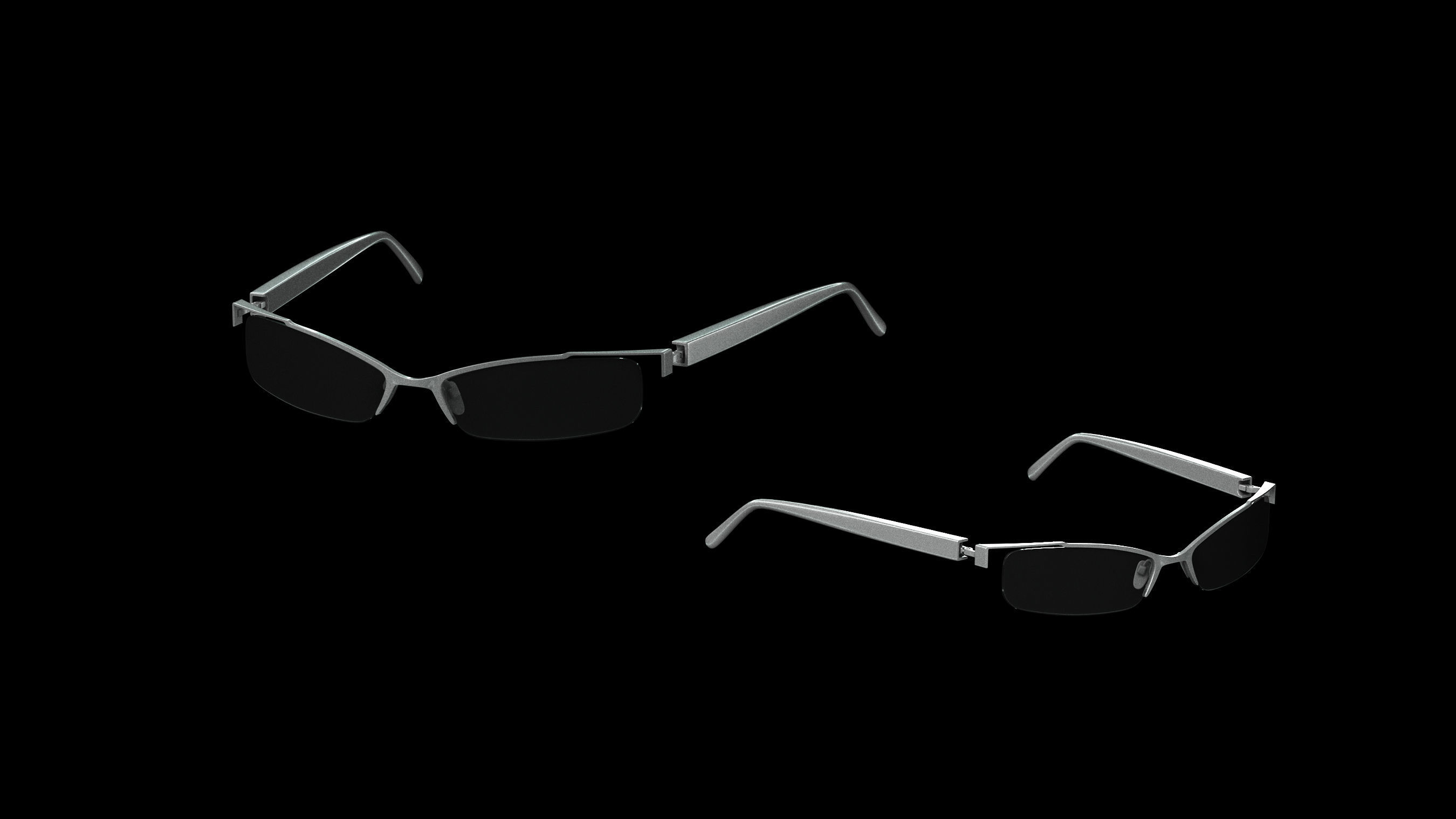 Basemesh Eyeglasses Collection 3D model_56