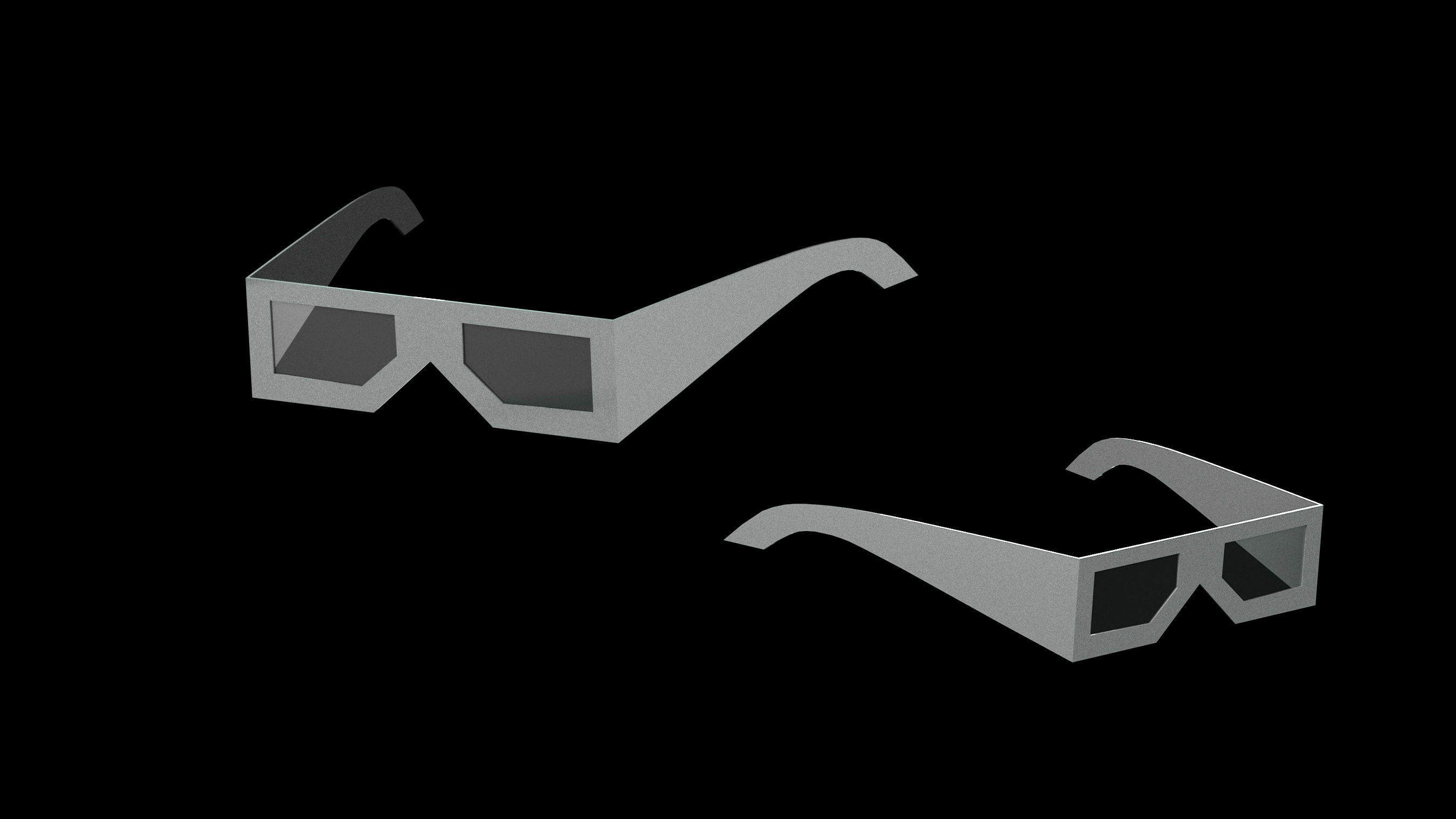 Basemesh Eyeglasses Collection 3D model_33