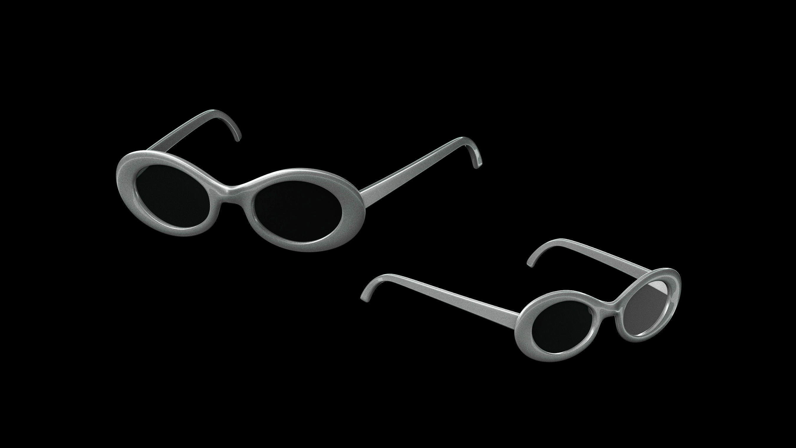 Basemesh Eyeglasses Collection 3D model_37